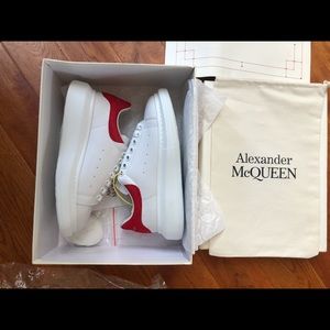 Alexander McQueen Leather Low Top Sneakers